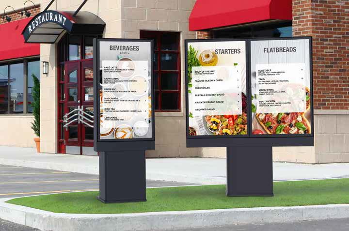 Outdoor Digital Menu Boards Outdoor Digital Menu Boards