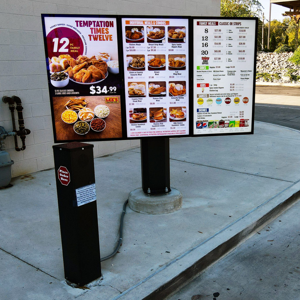 3-Panel Outdoor Menu Board 3-Panel Outdoor Menu Board