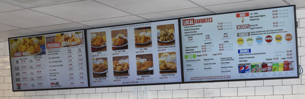 Indoor Menu Boards Indoor Menu Boards